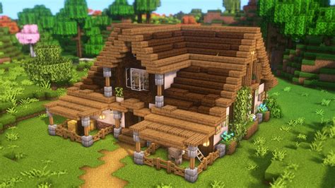 Minecraft How To Build A Farmhouse Tutorial YouTube