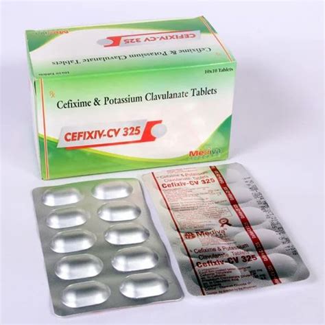 Cefixiv Cv 325 Cefixime 200 Mg Clavulanic Acid 125mg Tablet 10 10