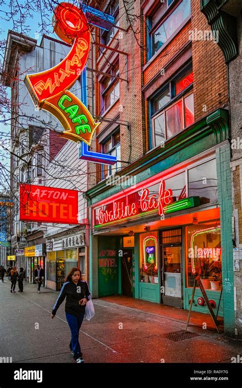 Afton Hotel And Ovaltine Cafe East Hastings Street Downtown Eastside