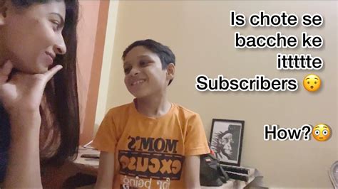 Chote Se Bache Ke Itte Jada Subscribers Youtube