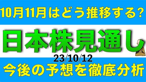 今後の日本株がどう推移するかについて見通しを徹底分析します Youtube