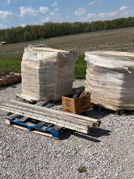 Used 20’ Gondola Shelving, (6) 89" Uprights Double Sided, Pallet of ...