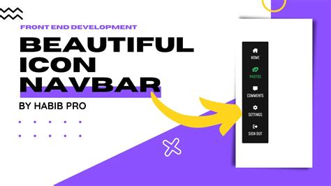 Beautiful Icon Navigation Bar Css Vertical Navbar Tutorial Html