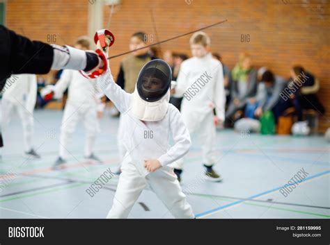 Little Kid Boy Fencing Image & Photo (Free Trial) | Bigstock