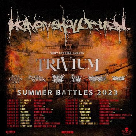 Heaven Shall Burn Kündigen Tour Für Den Sommer 2023 An • Metal De