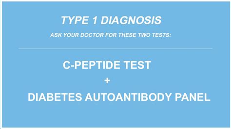 C Peptide And Antibody Tests For Proper Diabetes Diagnosis Youtube