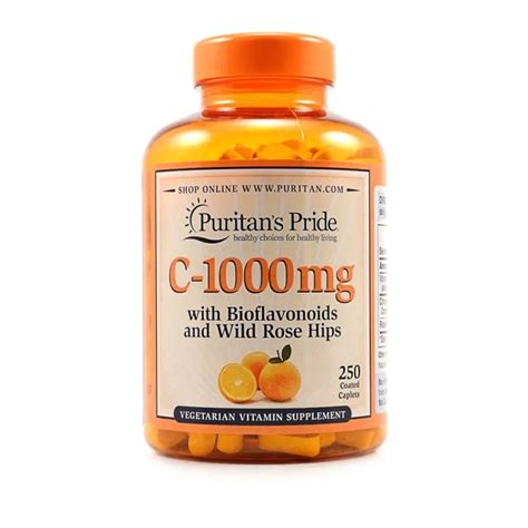 Puritans Pride Vitamin C 1000 Mg With Bioflavonoids And Wild Rose Hips 250 Caplets Lazada Ph