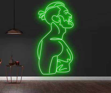 Glowneon Naked Man Neon Sign Art Wall Decor Walmart