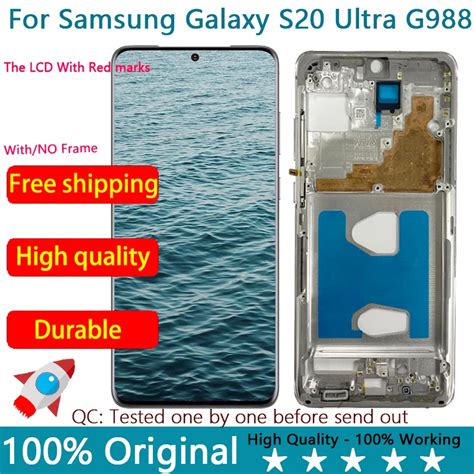 6 9 Oryginalny Wy Wietlacz AMOLED S20 Ultra Dla Samsung Galaxy S20