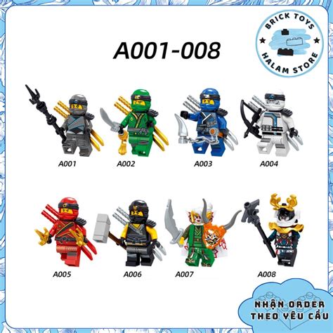[Có sẵn] Đồ chơi lắp ráp minifigures Ninjago season 8 A001-008 - Lắp ...