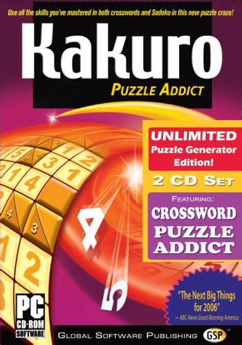 Gsp Kakuro Unlimited Crossword Addict 2cd Set Pc