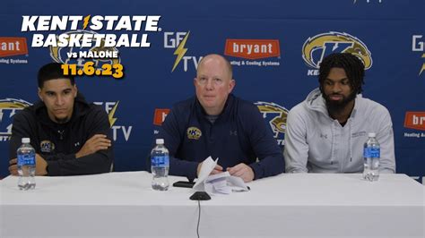 Kent State Men S Basketball Vs Malone 11 6 23 Postgame Press