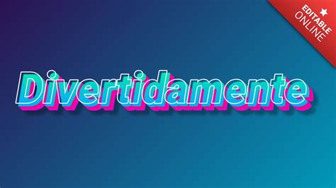 Divertidamente Flash Pink Blue 3d Text Effect Generator