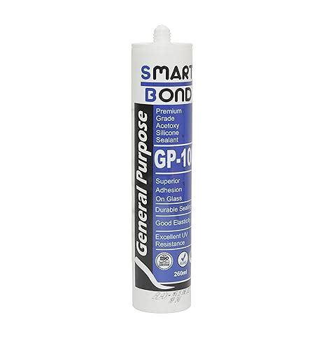 Smart Bond Premium Gp Acetoxy Silicone Sealant White Ml Pack