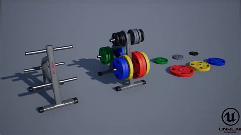 3d Model Bumper Plate Storage Rack Vr Ar Low Poly Cgtrader