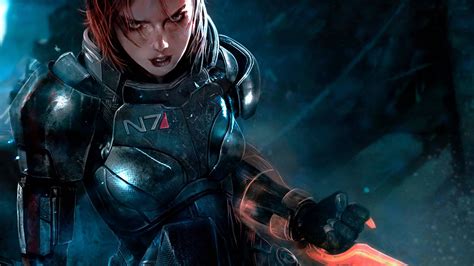 Download Commander Femshep N7 Mass Effect 3 Wallpaper