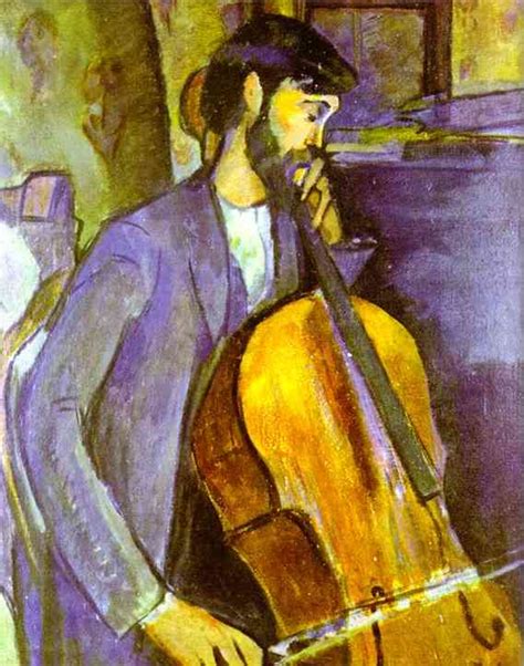 Oil Painting Replica Study For The Cellist By Amedeo Modigliani