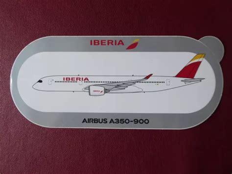 Autocollant Sticker Aufkleber Airbus A350 900 Iberia Airline Eur 500 Picclick Fr