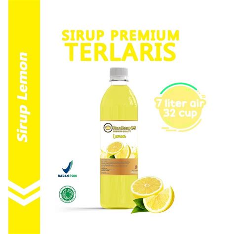 Jual Syrup Premium Rasa Lemon Minuman Sirup Halal Ml Shopee