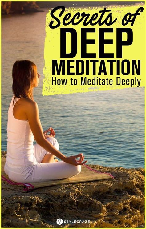 Secrets Of Deep Meditation How To Meditate Deeply Deep Meditation