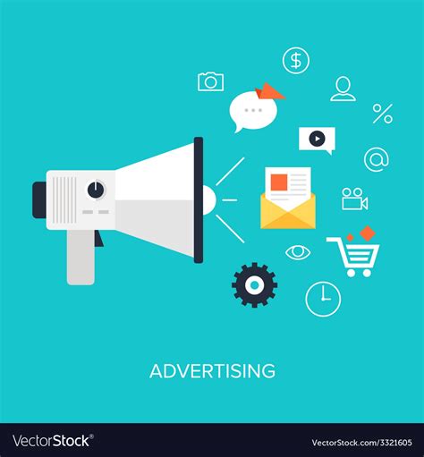 Advertising Royalty Free Vector Image - VectorStock
