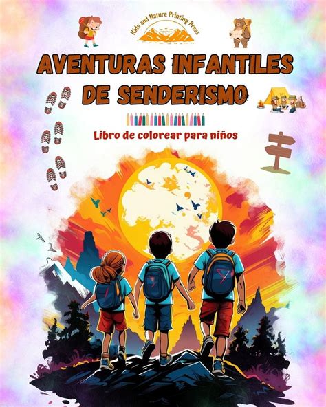 Aventuras Infantiles De Senderismo Libro De Colorear Para Ni Os