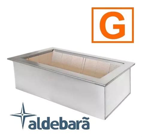 Braseiro Caixa Dupla Borda Inox Tamanho G X Cm Parcelamento