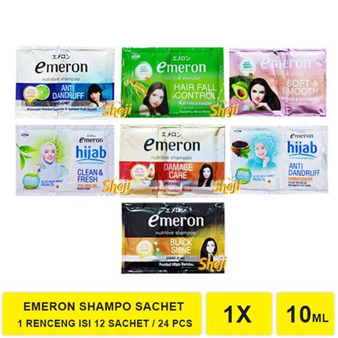 Jual Emeron Shampo 1 Renceng Isi 12 Sachet 24 Pcs Shopee Indonesia