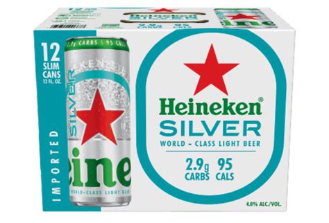 Heineken Silver Lager Beer, 12 cans / 12 fl oz - Kroger