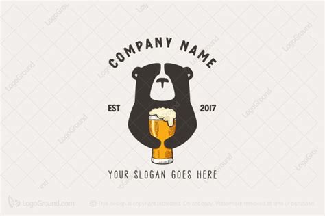 Beer Bear Vintage Logo