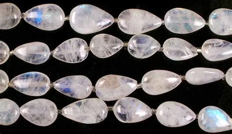 Rainbow Moonstone Straight Drilled Briolette Exotic India Art