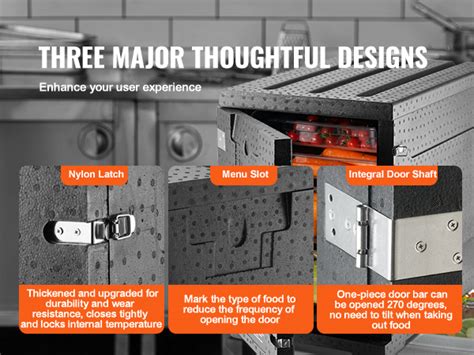 VEVOR Insulated Food Pan Carrier Qt Hot Box For Catering LLDPE