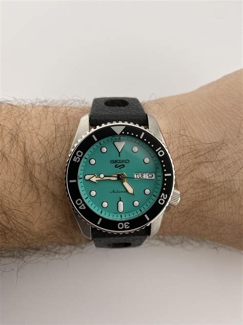 WTS Like New Seiko SRPK33K1 SKX Mid Size Teal WatchCharts Marketplace