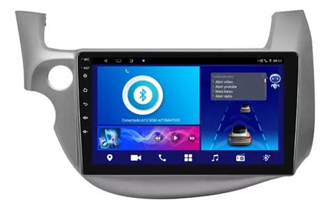 Multimidia Honda Fit 10p Voz Android Octacore 2gb Carplay 4g