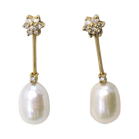 Art Deco LaCloche Paris Conch Pearl Ear Pendants At 1stDibs