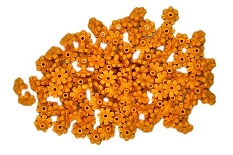 Lego Bloem 32606 Bright Light Orange 100 Stuks Unieke Bricks