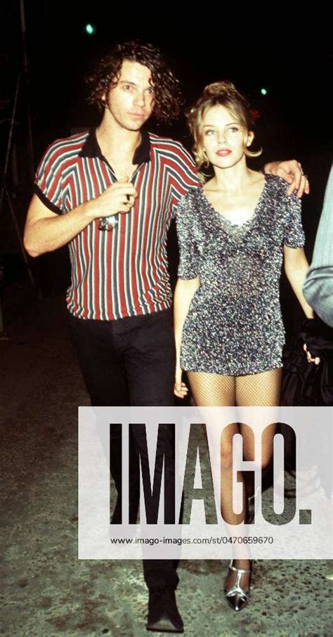 Kylie Minogue With Michael Hutchence From Inxs December Famous