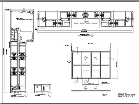 Sliding Door Symbol In Floor Plan Cad Block Revit