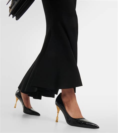 High Rise Maxi Skirt In Black Balmain Mytheresa