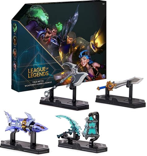 Лига Легенд League Of Legends, металлические фигурки оружий 4-Пак ...