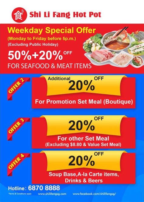 Feb Onward SHI LI FANG Hot Pot Lunch Set Meal Deal SG EverydayOnSales