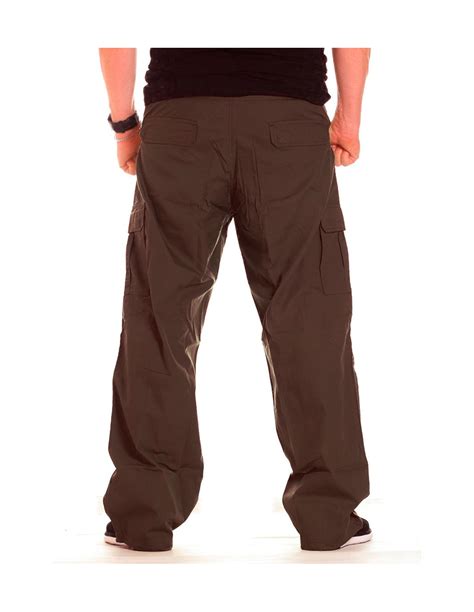 Bsat Combat Cargo Pants Brown Baggy