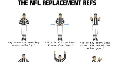 Tastefully Offensive: Hand Signals of the NFL Replacement Refs