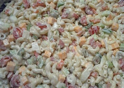 Recipe of Perfect Creole Macaroni Salad with Garlic Buttermilk Dressing ...