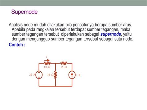 Analisis Rangkaian Node Dan Contoh Contoh Soal Ppt Free Download