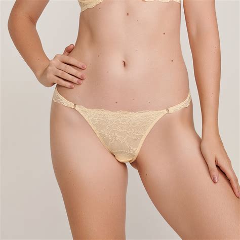 Calcinha Rendada String Brigite Amarelo Jescri Lingerie de qualidade e fabricação própria em