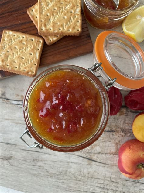 Sweet And Spicy Peach Habanero Jam Recipe Spicy Exchange