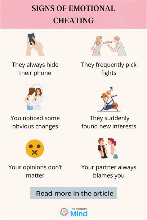 Emotional Cheating Signs Artofit