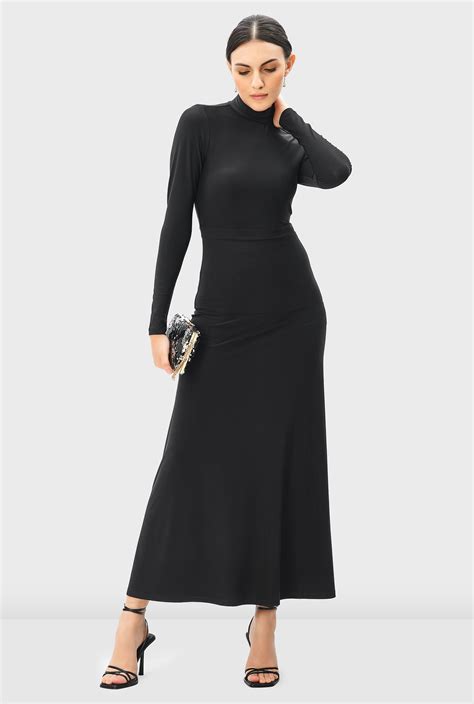 Shop Jersey Knit Vented Sheath Dress Eshakti