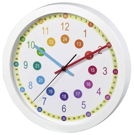 HAMA Easy Learning Horloge Murale Pour Enfants Analogique 30 Cm